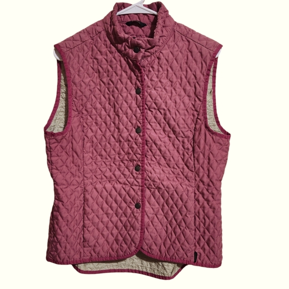 Barbour Fulbourn lightweight short gilet quilted vest womens size 10 - Picture 1 of 10